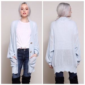 💙HP💙 Raw Cut Knitted Cardigan